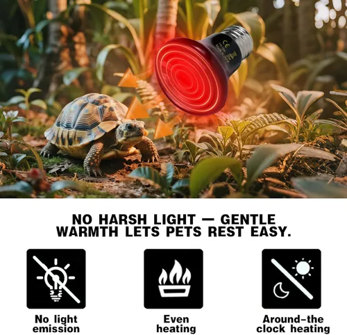 Miniatura 3 de 25W Lámpara de Calor para Reptiles (Paquete de 2) Emisor de Calor Cerámico - Sin Emisión de Luz, Calefacción Segura 24/7 para Terrarios, Incubadoras