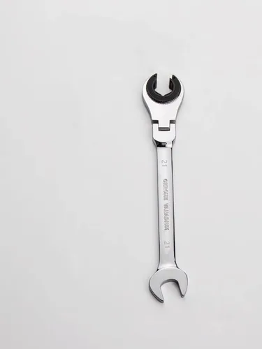 Miniatura 6 de FLZOSPER - Llave de engranajes de cabeza flexible de 15 mm, llave de combinación de trinquete métrica