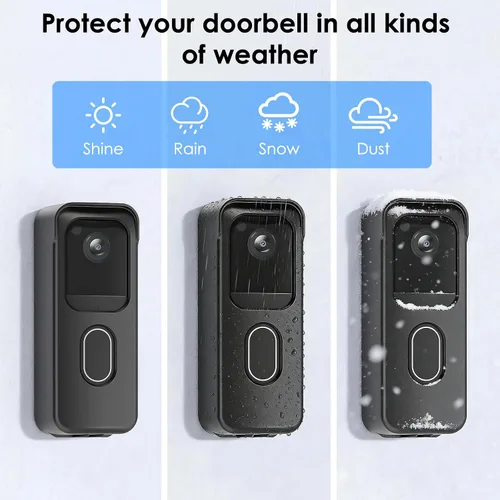 Miniatura 4 de Soporte de puerta sin taladro para timbre de video Blink (2.ª generación 2025), accesorios de soporte de montaje adhesivo para sistema de seguridad