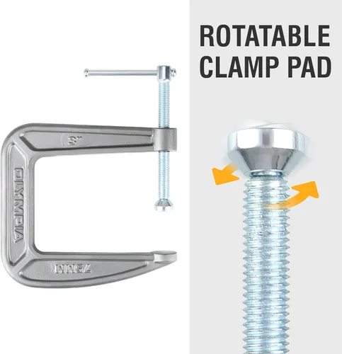 Miniatura 5 de Olympia Tools Abrazadera C, 38-134, (3" X 4.5")