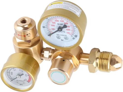 Miniatura 6 de Oumefar Regulador de soldadura de gas, reguladores de CO2 de argón, reguladores de soldadura de gas, soldadura Mig Tig con salida de 1/4 pulgadas