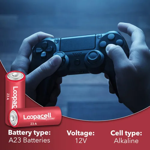 Miniatura 3 de Loopacell Paquete de 10 baterías alcalinas A23 23A de 12 voltios