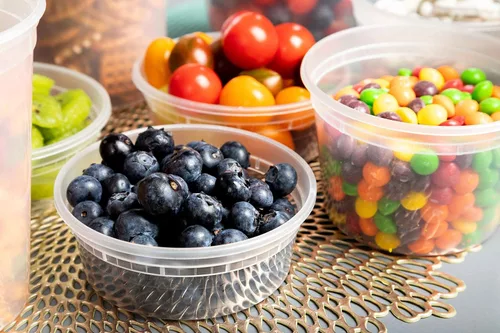 Miniatura 4 de Contenedores de plástico para comida Deli con tapas herméticas [50 juegos], paquete en combo pequeño antiderrames