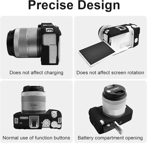 Miniatura 3 de Easy Hood Funda R50V, funda protectora de silicona suave para cámara digital Canon EOS R50 V, funda ligera para cámara EOS R50V, protector de piel