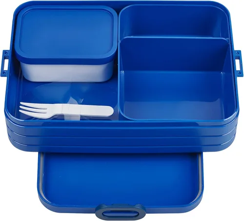 Mepal Fiambrera Bento Take A Break Grande - Lonchera con caja Bento - Lonchera para sándwiches, aperitivos pequeños y sobras - Snack y almuerzo -