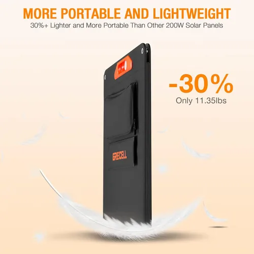 Miniatura 7 de GRECELL 1000W - Generador solar con panel solar portátil de 200W, estación de energía portátil de 999Wh, generador con batería de litio de respaldo
