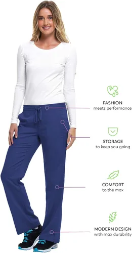 Miniatura 6 de Healing Hands Pantalón de hospital de etiqueta púrpura para mujeres modelo Taylor 9095 2 con cordón y 2 bolsillos
