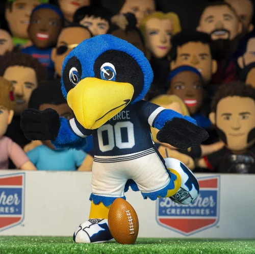 Miniatura 7 de Bleacher Creatures Air Force Falcons The Bird - Figuras de Peluche de mascota de 10 pulgadas, una mascota para jugar o exhibir