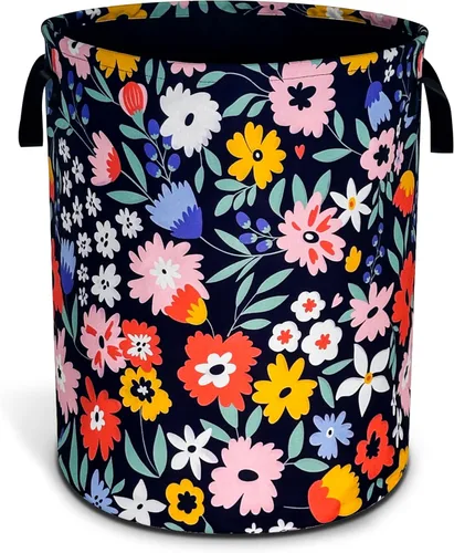 Miniatura 11 de Cesta de lavandería plegable impermeable de vacas de las tierras altas de la marca NUTAINLA, con tela Oxford, divertida bolsa de lona, cesta de Vaca