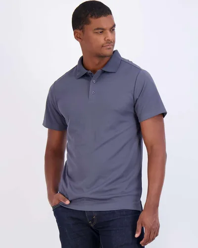 Miniatura 2 de Real Essentials 3 Pack Polo de manga corta de secado rápido para hombre, rendimiento deportivo (disponible en tallas grandes y largas)
