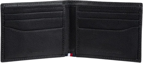 Miniatura 2 de Tommy Hilfiger billetera de piel para hombre, delgada y plegable, con 6bolsillos para tarjetas de crédito y ventana extraíble para identificación