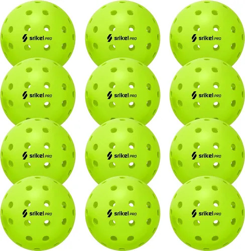 Miniatura 11 de Bolas de Pickleball Srikel para Exteriores - Bolas de Pickleball Aprobadas por USAPA, Diseño Roto-Moldeado Sin Costuras para Durabilidad, 4 Paquetes