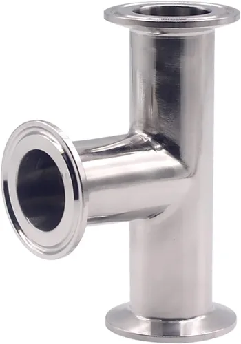 Miniatura 4 de DERNORD Paquete de 2 abrazaderas en T de 3 vías de acero inoxidable 304 accesorios sanitarios para 1.5 pulgadas Tri-abrazadera, tubo de 1.496 in OD