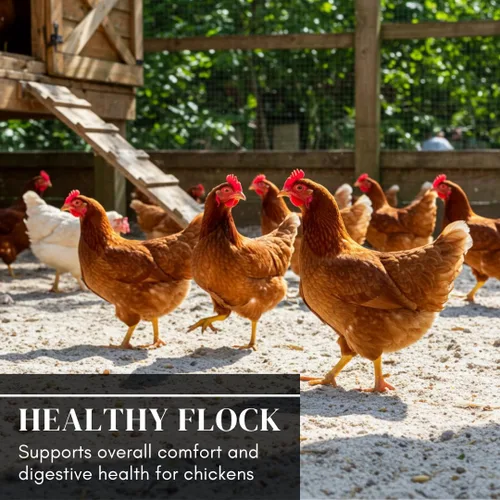 Miniatura 6 de World's Best - Baño de polvo de pollo, mezcla de ceniza de madera natural, arena y polvo fino, seguro para todos los pollos (10 libras)