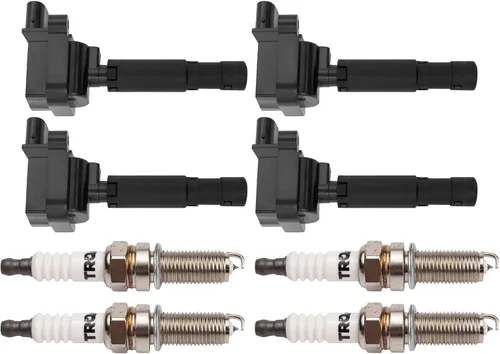 Miniatura 3 de Kit de Bobina de Encendido y Bujía TRQ 8 Piezas Bujías de Iridio Compatibles con Mercedes-Benz C250 2012-2015 y SLK250 2012-2015