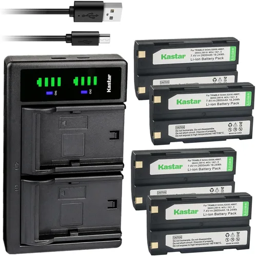 Miniatura 7 de Kastar Reemplazo del cargador de batería USB Ei-D-Li1 LTD2 para receptor GPS Trimble 5700, transmisor GPS 5700, Trimble 29518 5800 38403 52030 54344