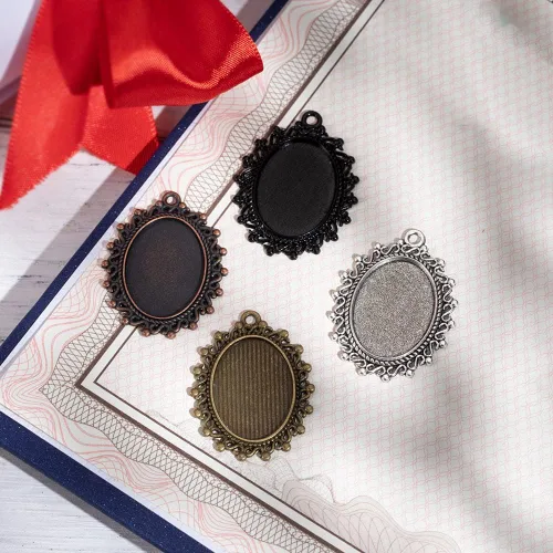 Miniatura 5 de AILIN Borla de graduación personalizada 2024 Oval Antique Photo Charm Clase de 2023 Regalos universitarios para él y ella, Metal, No es una piedra