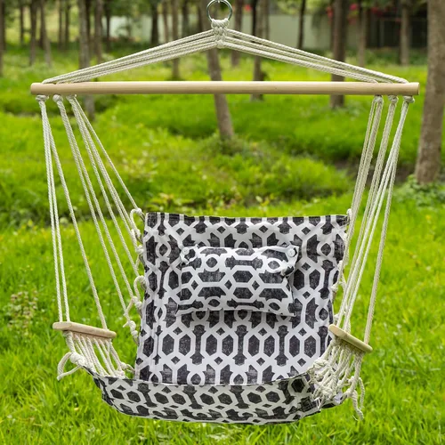 Miniatura 7 de Backyard Expressions - Columpio reversible para colgar – máximo 275 libras – Barra esparcidora de madera – para cualquier espacio