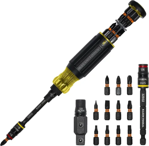 Miniatura 10 de Klein Tools 32517HD KNECT 17 en 1 destornillador híbrido con clasificación de impacto/destornillador de tuercas, magnético, enchufe abatible, 11
