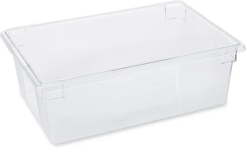 Miniatura 23 de Rubbermaid Commercial Products Tapa de caja de almacenamiento de alimentos para tamaños de 8.5, 12.5, 16.5 y 21.5 galones, transparente