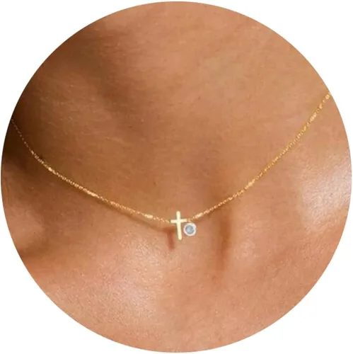 CHESKY Collar chapado en oro de 14 quilates con cadena tipo gargantilla, minimalista y simple, regalo de joyería para mujeres