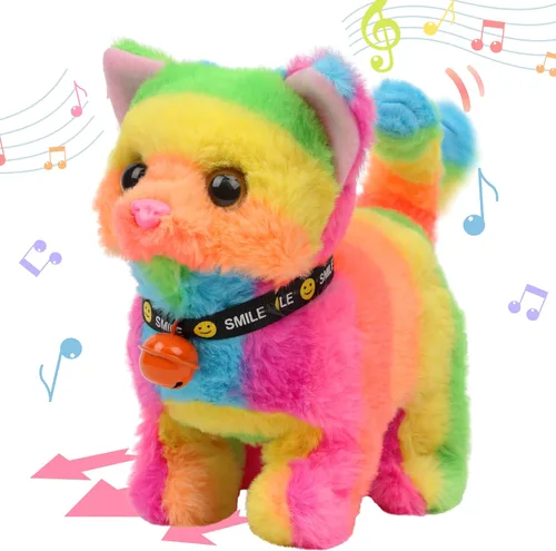 Miniatura 34 de Hopearl - Juguete de peluche electrónico interactivo de unicornio con sonidos y movimientos, camina y tiene un cuerno luminoso; regalo para niños