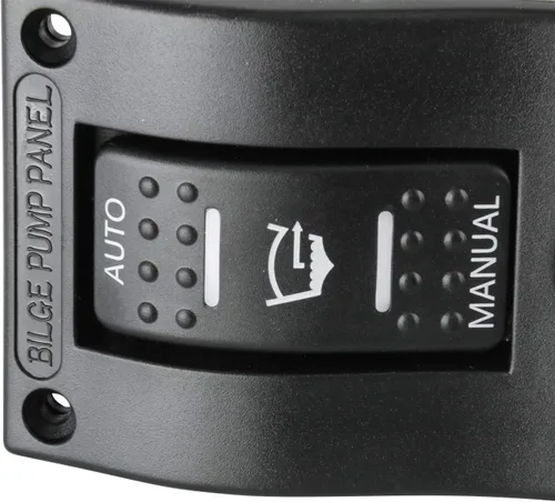 Miniatura 5 de Amarine Made Interruptor de bomba de sentina de 3 vías, disyuntor de circuito basculante LED de lujo, interruptor de control con luz LED