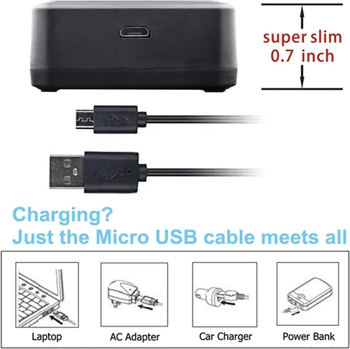 Miniatura 2 de Kastar Batería x2 + cargador LCD dual para Canon LP-E17, Rebel SL2, Rebel T6i, T6s, Rebel T7i T8i, EOS M3, EOS M5, EOS M6 Mark II, EOS 77D, EOS