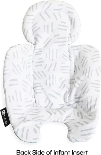Miniatura 2 de 4moms Inserto para bebé RockaRoo y MamaRoo, lavable a máquina, tela de malla fresca, diseño reversible, menta