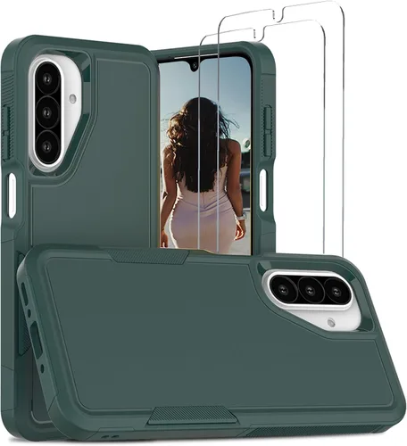 Miniatura 17 de Jeylly Compatible con Samsung Galaxy A22 5G Funda, Funda Samsung A22 5G con 2pcs protectores de pantalla de vidrio templado