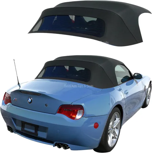 Sierra Auto Tops & Seats Parte superior convertible para BMW Z4 2003-2008, color negro, lona Stayfast, repuesto superior convertible con ventana de