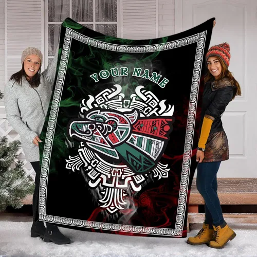 Miniatura 35 de Manta de México con nombre personalizado para hombres y mujeres, manta de bandera personalizable, regalo divertido, felpa mullida, suave microforro
