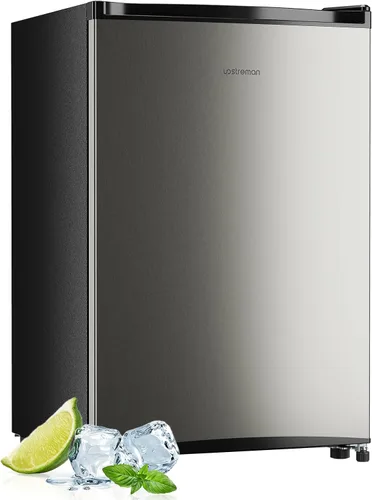 Upstreman Mini congelador vertical pequeño de 3.0 pies cúbicos con puerta reversible, enfriamiento rápido, termostato de 5 niveles ajustable,
