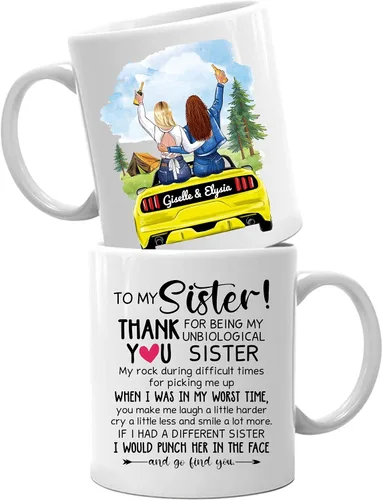 Miniatura 13 de Taza de café con texto en inglés "Best Friends Are The Sisters We Choose Ourselves We Choose Ourselves para mujeres, mejores amigas, taza de café