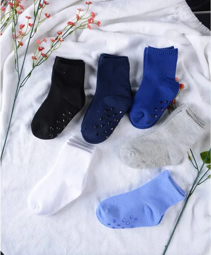 Miniatura 6 de 12 pares de calcetines antideslizantes para niños pequeños y niñas