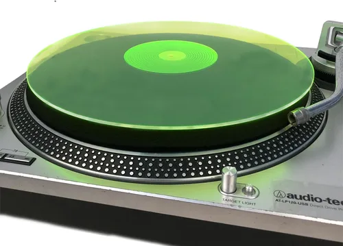 Miniatura 8 de Alfombrilla de acrílico para tocadiscos - Alfombrilla de vinilo para plato de 12 pulgadas - Reduce el ruido y mejora la calidad del sonido