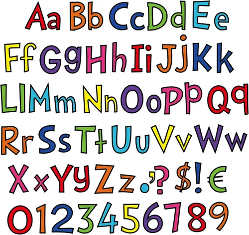 Miniatura 11 de Tenare Juego de 134 letras de 5 pulgadas, letras del alfabeto de graduación, números del alfabeto, recortes de letras para regalos de estudiantes