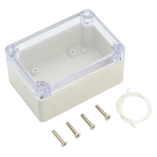 Miniatura 8 de LeMotech Caja de conexiones de plástico ABS a prueba de polvo, impermeable, IP65, caja de recinto eléctrico universal para proyectos, color gris