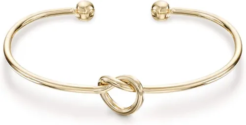Miniatura 6 de PAVOI brazalete Bangle, nudo "amor eterno", ajustable, enchapado en oro 14 quilates