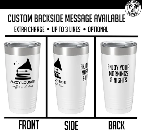 Miniatura 6 de Vaso personalizado de 20 onzas (17 colores) impreso aislado de acero inoxidable con recubrimiento en polvo con tapa, artículos promocionales