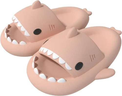 ChayChax- Sandalias con diseño de tiburónnubecaricatura antideslizantes de punta abierta para niños y niñas, muy cómodas, bonitas, suela gruesa