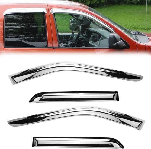 Miniatura 25 de Deflector de ventilación para visera lateral para Chevy Silverado/GMC Sierra 1500/2500HD/3500HD Crew Cab, Yukon XL/Suburban/Avalancha 2007-2014, 4