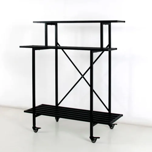 Miniatura 12 de Zhongma Soporte resistente de 3 niveles para plantas que ahorra espacio, soporte para plantas resistente para el hogar, interior y exterior, 35.43