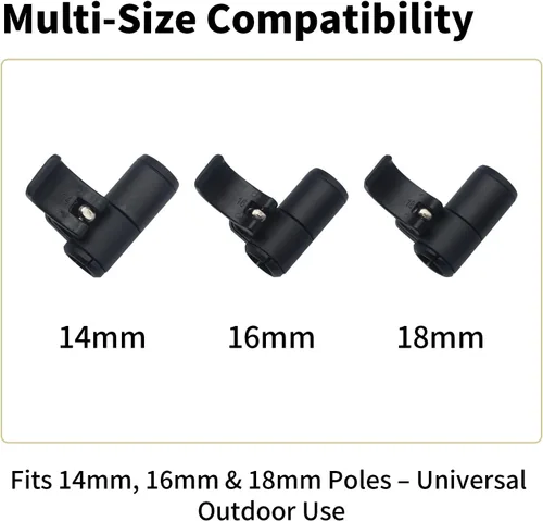 Miniatura 3 de Kit de reemplazo de abrazadera de poste de 3 piezas para bastones de trekking, clips externos de bloqueo abatible con tornillos de tuerca