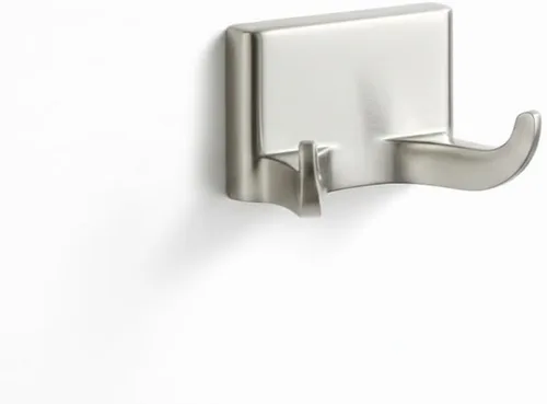 Formosa Design Hardware - Gancho para toallas y batas, variedad de acabados y estilos disponibles (estilo cuadrado, níquel cepillado)