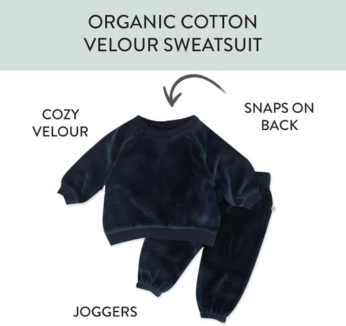 Miniatura 3 de HonestBaby Multipack Pullover Hoodie Sweatshirt Jogger Sweatpant Sets Organic Cotton Baby, Toddler, Boys, Girls, Unisex