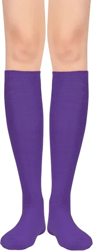 Miniatura 2 de Calcetines deportivos hasta la rodilla para mujer, para deportes al aire libre, medias altas hasta el muslo, calcetines casuales a rayas