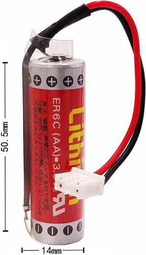 Miniatura 4 de 4 unids 3.6 V ER6C AA PLC batería 1800 mAh para MAXELL FX F2-40BL PLC con enchufe blanco batería de litio no recargable
