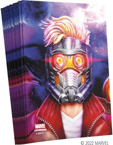 Miniatura 2 de Gamegenic Marvel Champions The Card Game - Juego de cartas oficial Star-Lord Fine Art, paquete de 50 fundas artísticas y 1 funda transparente
