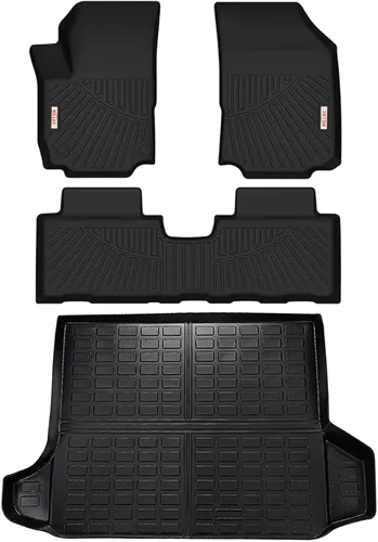Miniatura 9 de Alfombrillas para Toyota Highlander 7 asientos 2014-2019, accesorios de protección para todo tipo de clima, juego completo de forros personalizados